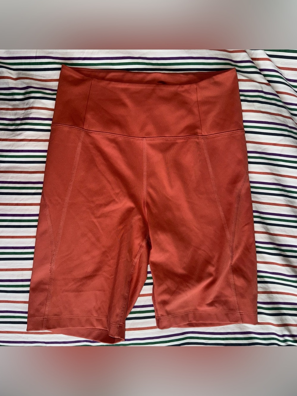 girlfriend collective coral High-Rise Bike Shorts